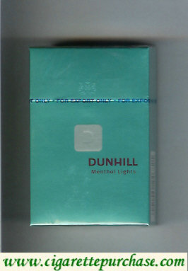 Dunhill D Menthol Lights cigarettes hard box